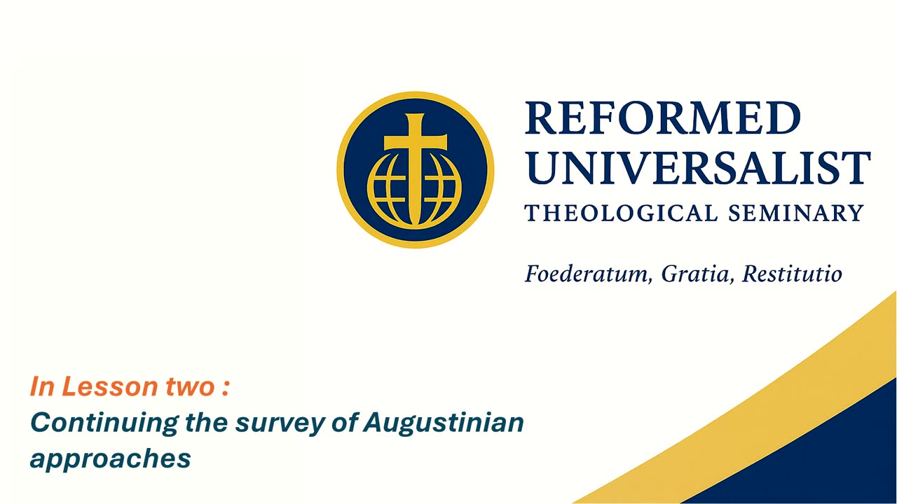 The Problem of Evil | Lesson One – A Theodicy for the Reformed Universalist