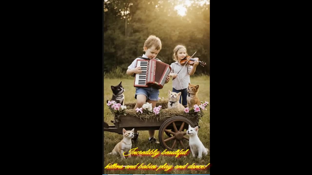 Incredibly beautiful kittens and babies play and dance!