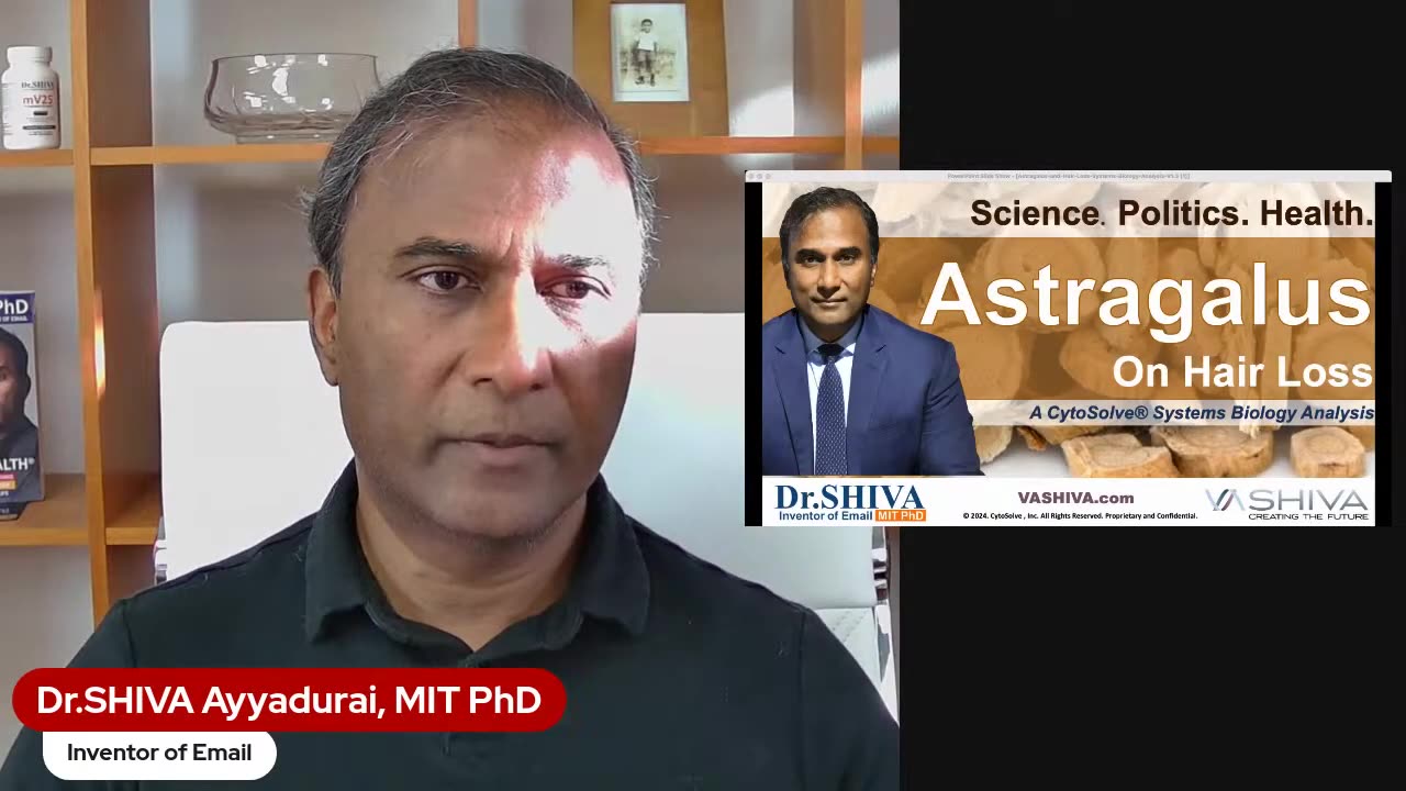 Dr.SHIVA™: Astragalus on Hair Loss @CytoSolve Systems Analysis (7/24)