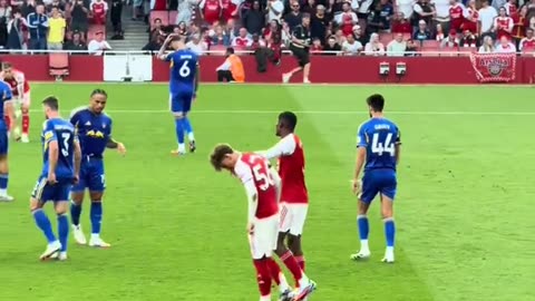 What a moment for 15-year-old Max Dowman! Shows unbelievable skill to weave past the defender and wi