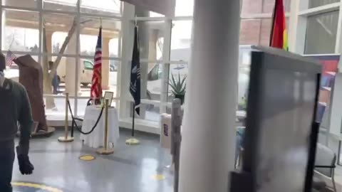 Filmed this morning by a veteran at the VA Center in Lyons NJ. There are more