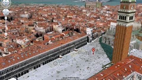 Google Earth Testplay / Videoukázka - 3D - Venice, Italy / Benátky, Itálie (05.02.2011)