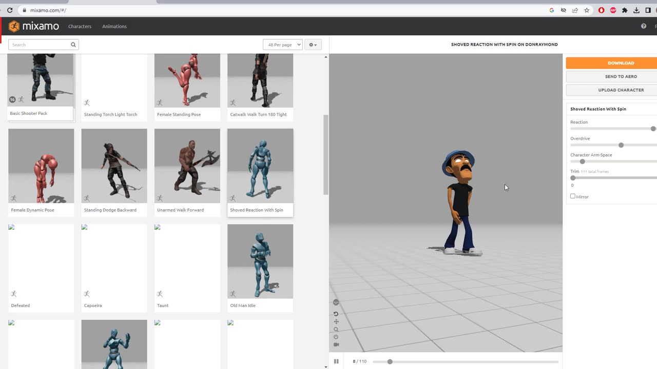 Mixamo - para riggear a un personaje