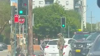 Australian police ram a car with 5 Islamists travelling to Bondi Beach.