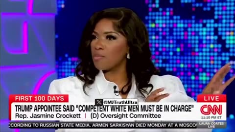 Jasmine Crockett goes on a Racist Rant on how she’s “Tired of the White Tears”