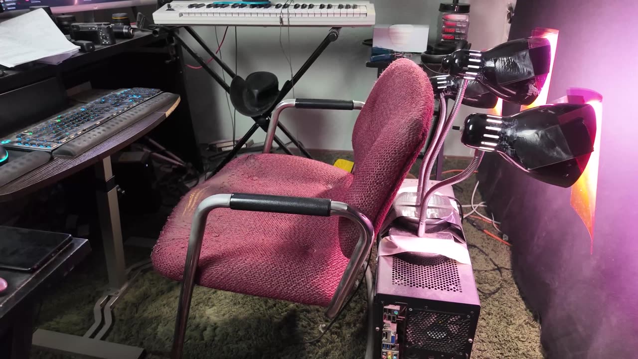 My very cluttered studio setup