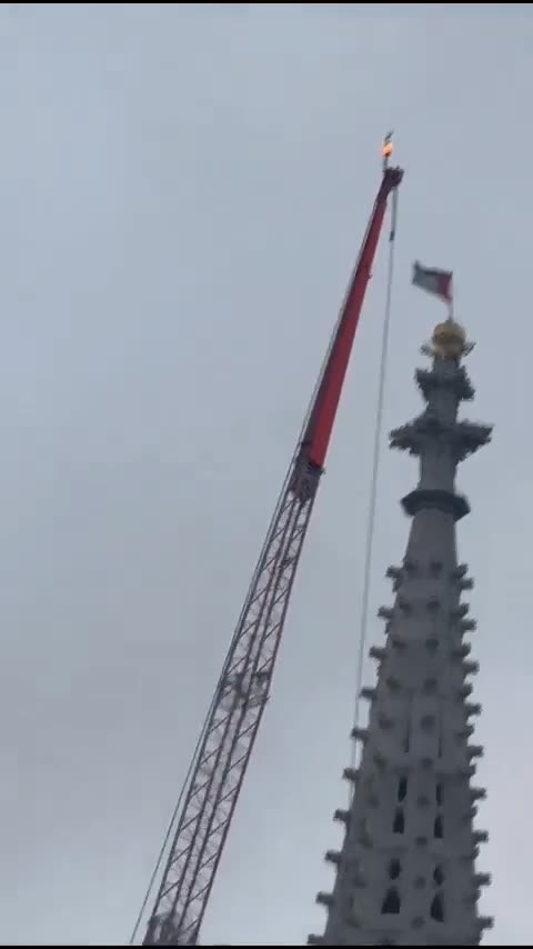 Someone in Vienna have placed Palestine flags on the Votive Church.