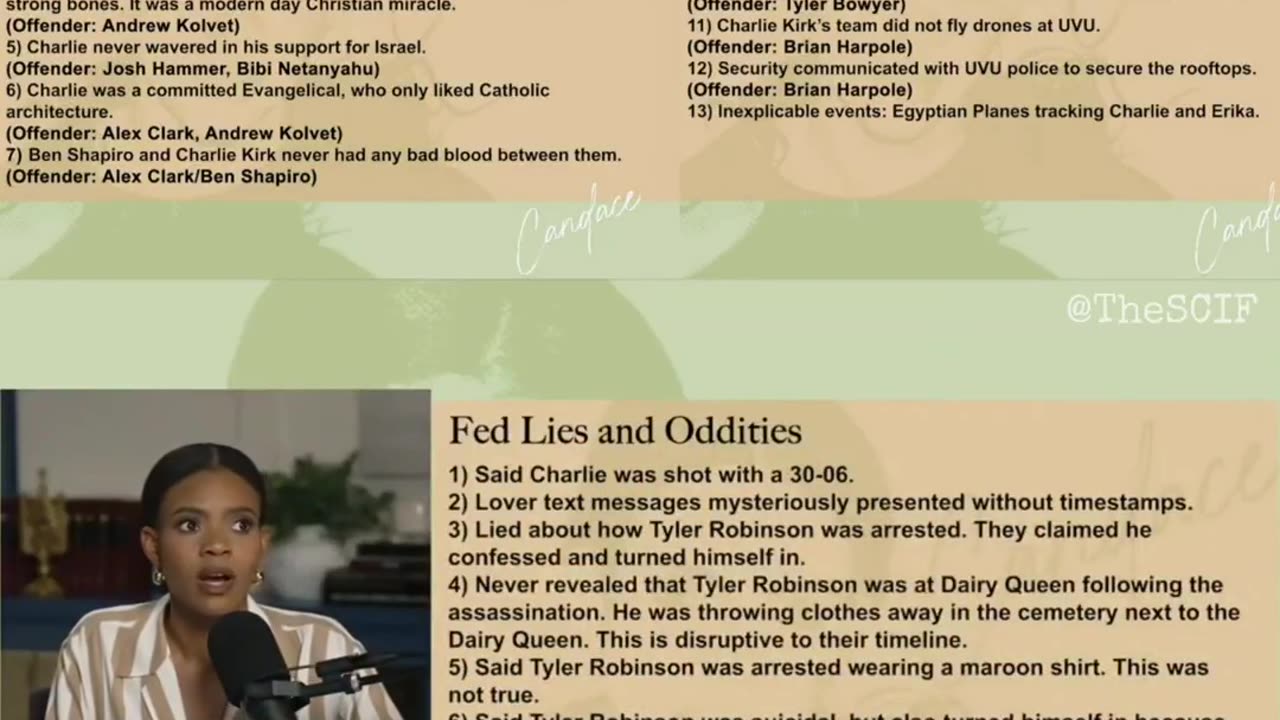 Candace Owens ON VERIFIED TPUSA, FED LIE and ODDITIES from the Charlie Kirk assassination