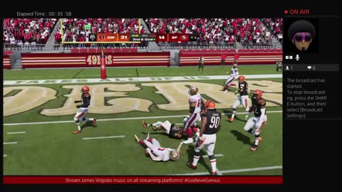 MADDEN SIM: 49ers EDGE Bengals 45–42 | Joe Burrow 4 INTs, CMC Game-Winning TD