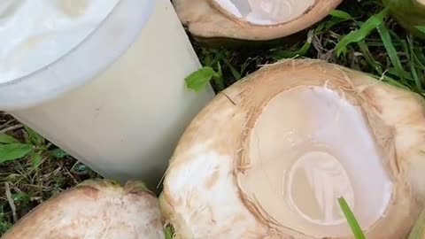 Refreshing buko juice