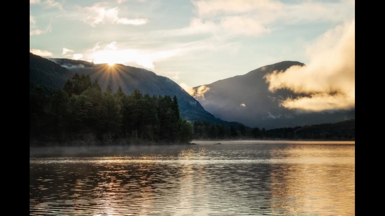 Peaceful Lake & Mountain Wind | 8 Hours of Wind Sounds for Sleep, Relaxation and Meditation