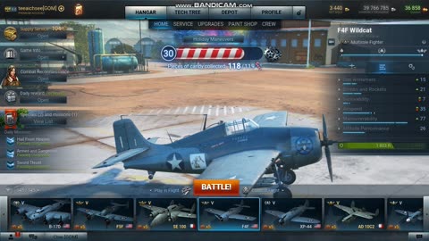 World Of Warplanes Set Up For My F4F Wildcat