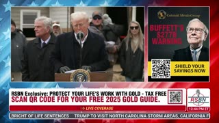 WATCH: President Trump Delivers Remarks on the Hurricane Helene Damage in N.C. - 1/25/24