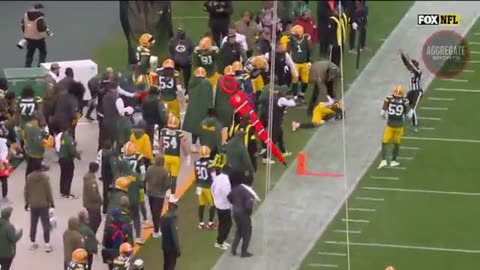 Keisean Nixon crashes full speed into a teammate on the sideline