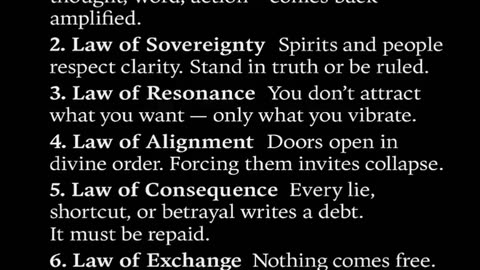 Spiritual rules to follow