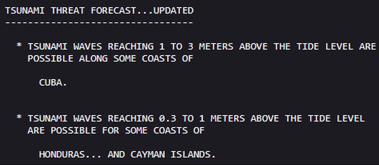 Western Puerto Rico tsunami sirens sound to warn residents. However, no