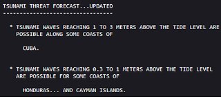 Western Puerto Rico tsunami sirens sound to warn residents. However, no