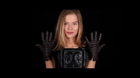 ASMR Leather Glove Hand Sounds (Finger Fluttering, Squeezing, Rubbing)