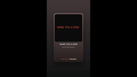 Make You A Diss [Official Audio]