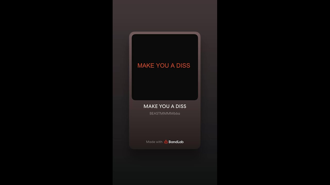 Make You A Diss [Official Audio]