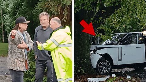 Alec And Stephen Baldwin Crashed Wife Hilaria's Range Rover Head-First Into A Tree In The Hamptons