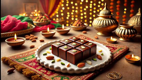 Mawa Chocolate Barfi Recipe | Perfect Indian Sweet for Festivals & Celebrations🎉👌