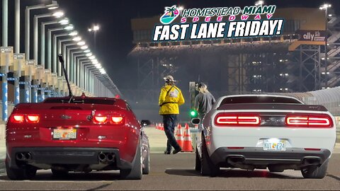 Racing my ZL1 at Fast Lane Friday - Homestead Speedway | SRT Hellcat Vs. Camaro ZL1 Drag Race!