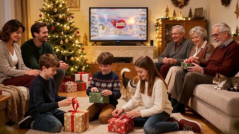 TV Puls - Zapowiedzi, ident i blok reklamowy w bożonarodzeniowej oprawie graficznej (11.12.2025)