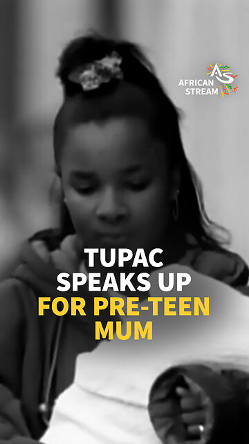 TUPAC SPEAKS UP FOR PRE-TEEN MUM
