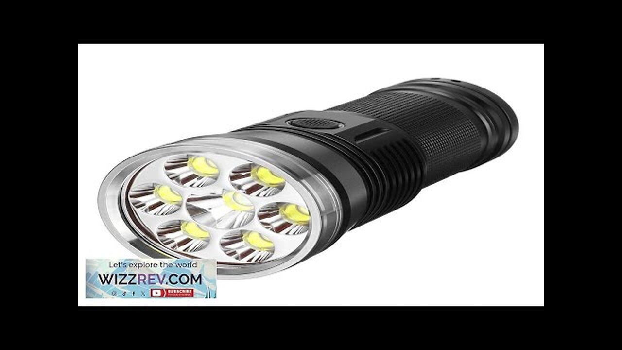 HAIKELITE HK07 XPH50.2 23000LM 6500K 7 LED Flashlight Super Bright 6 Modes Review