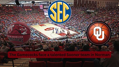 The Sooners women's basketball team is facing the South Carolina Gamecocks in Norman