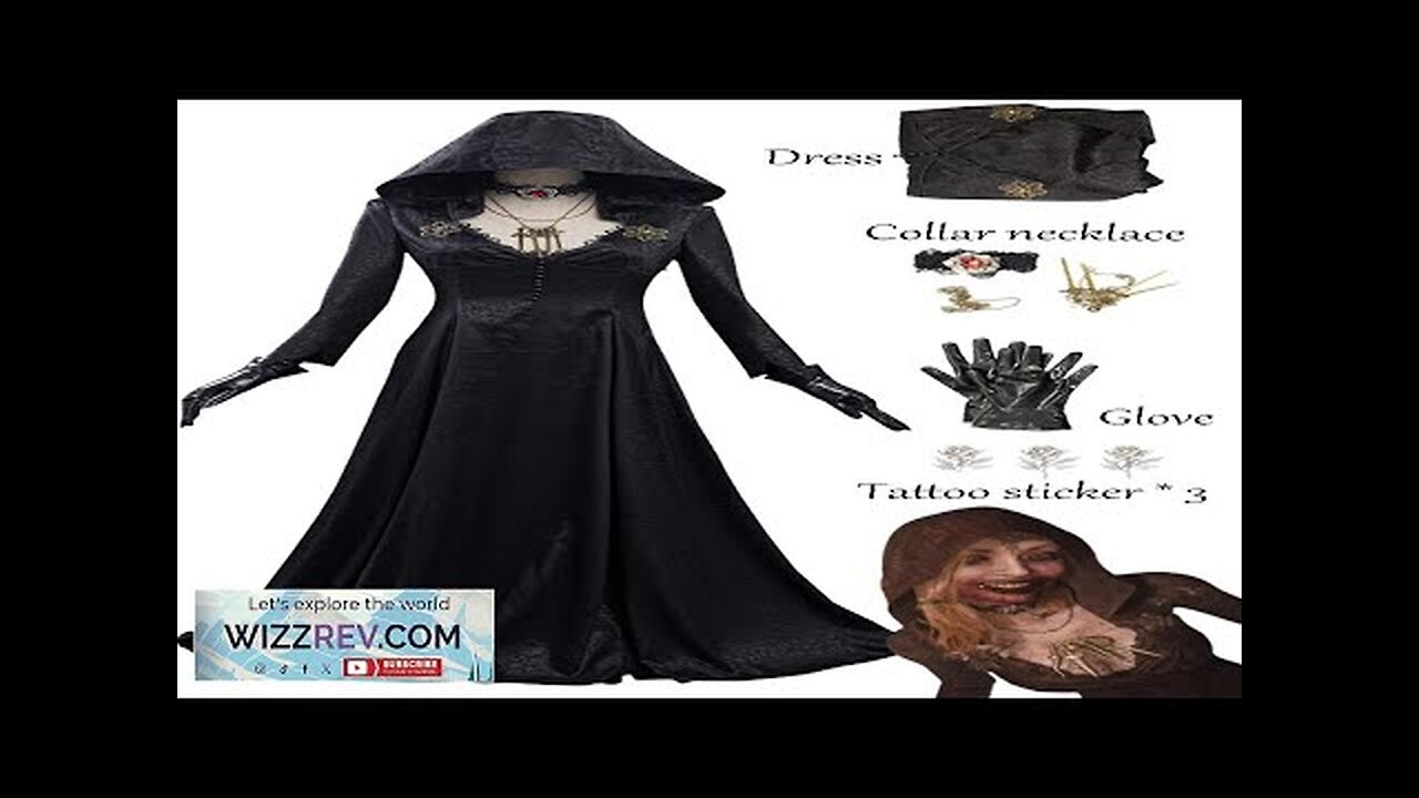 Resident Village Cosplay Evil Bela Fantasy Costume Moth Lady Dress Disguise Review