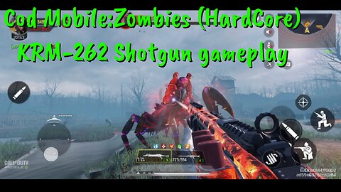 Cod Mobile:Zombies (HardCore) KRM-262 Shotgun gameplay