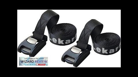 Lekarf Cam Buckle Tie Down Straps Black Lasing Belt 2PC Pack 1" Review