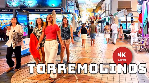 Spain Costa del Sol Torremolinos Autumn Night Walking Tour