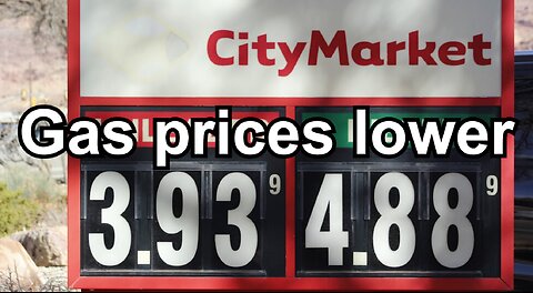 Gas prices lower