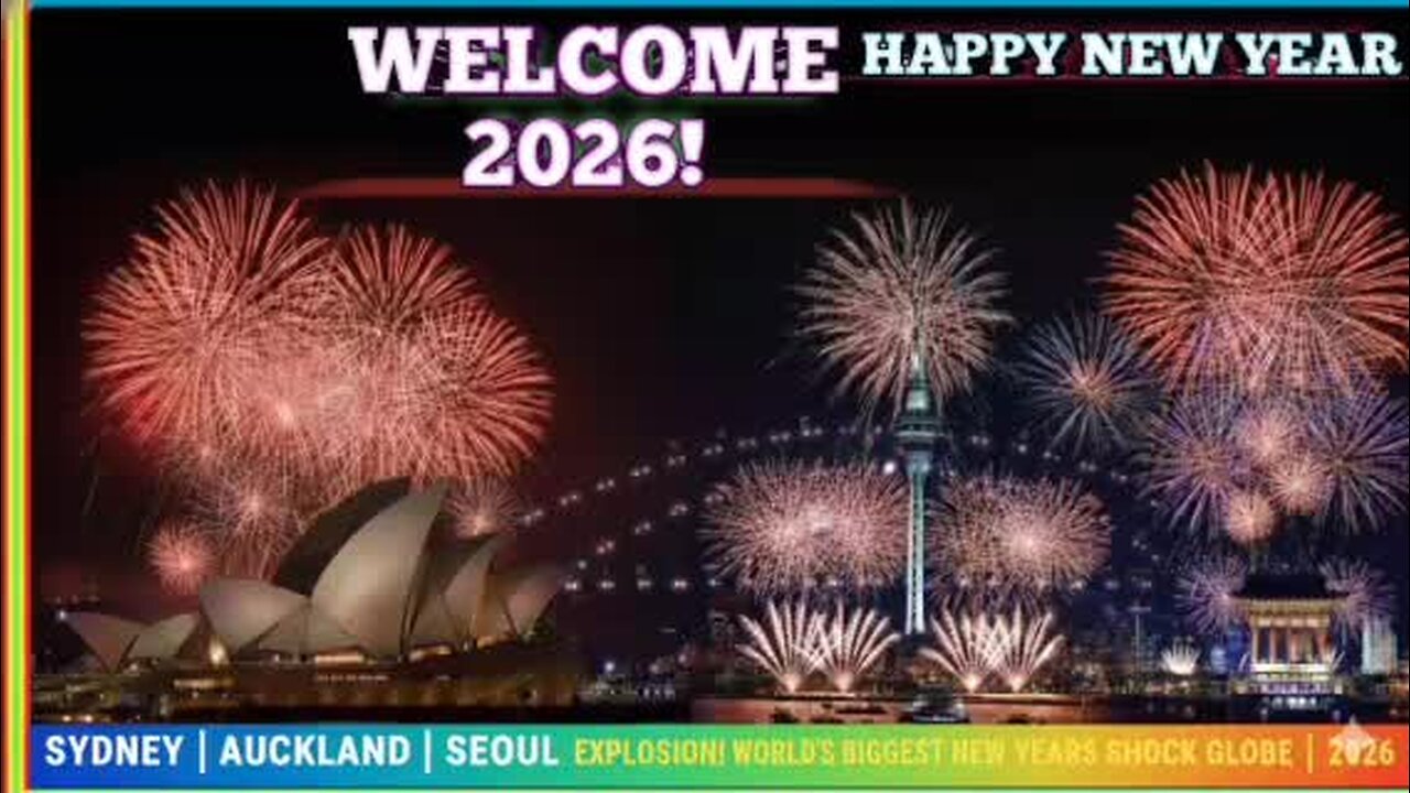 🟢 LIVE NOW: WELCOME 2026! Dazzling Fireworks Light Up Sky As World Rings In New Year | Sydney | Auckland | Seoul