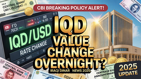 🚨 New CBI Policy Could Change IQD Value Overnight! 💰 Iraqi Dinar RV News 2025 💥 Today IQD News!