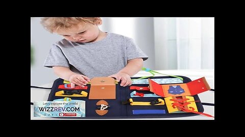 Montessori Toys Busy Board Buckle Training Essential Skills Sensory Educational Toys Review