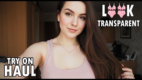 K Transparent Clening Outfit Try On Haul & See Through Lingerie Review | wet vs dry Outfit review