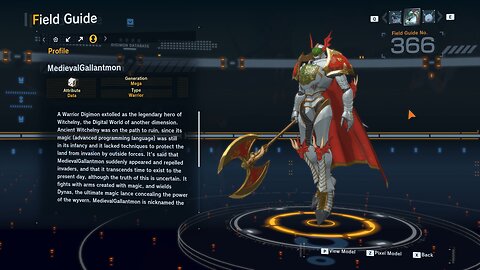 medievalgallantmon all digivolution/de-digivolution/profile Digimon Story Time Stranger