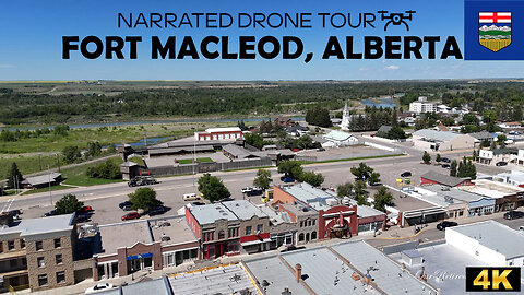 🚁 Fort Macleod, Alberta 🌄🎬 4K Drone