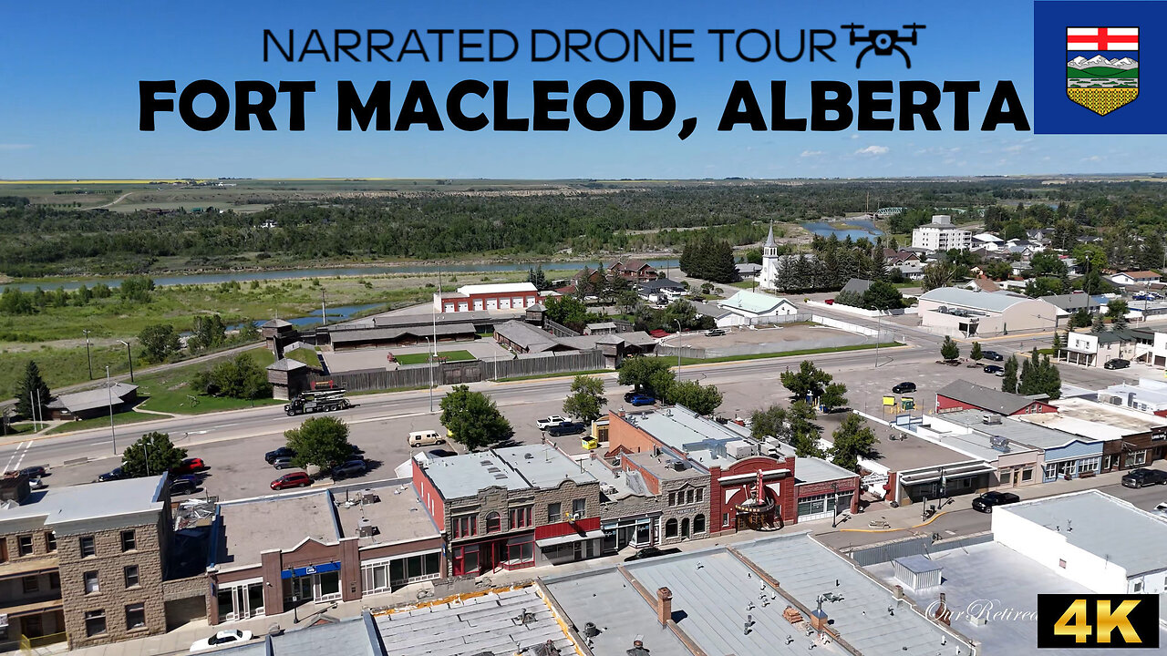 🚁 Fort Macleod, Alberta 🌄🎬 4K Drone