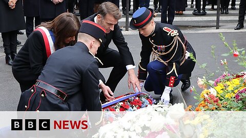France remembers Bataclan attacks in Paris 10 years on | BBC News
