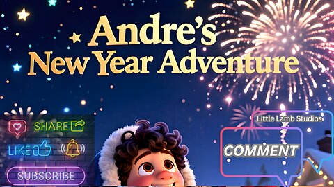 Andre’s New Year Adventure 🎇 | Christian New Year’s Story for Kids | Faith & Kindness