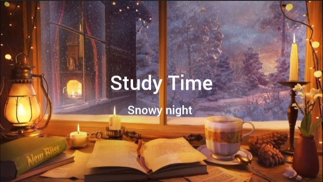 30 minute study timer snowy weather sounds
