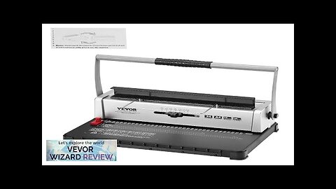 VEVOR Coil Spiral Binding Machine Manual Book Maker 34-Holes Binding 120 Sheets Review