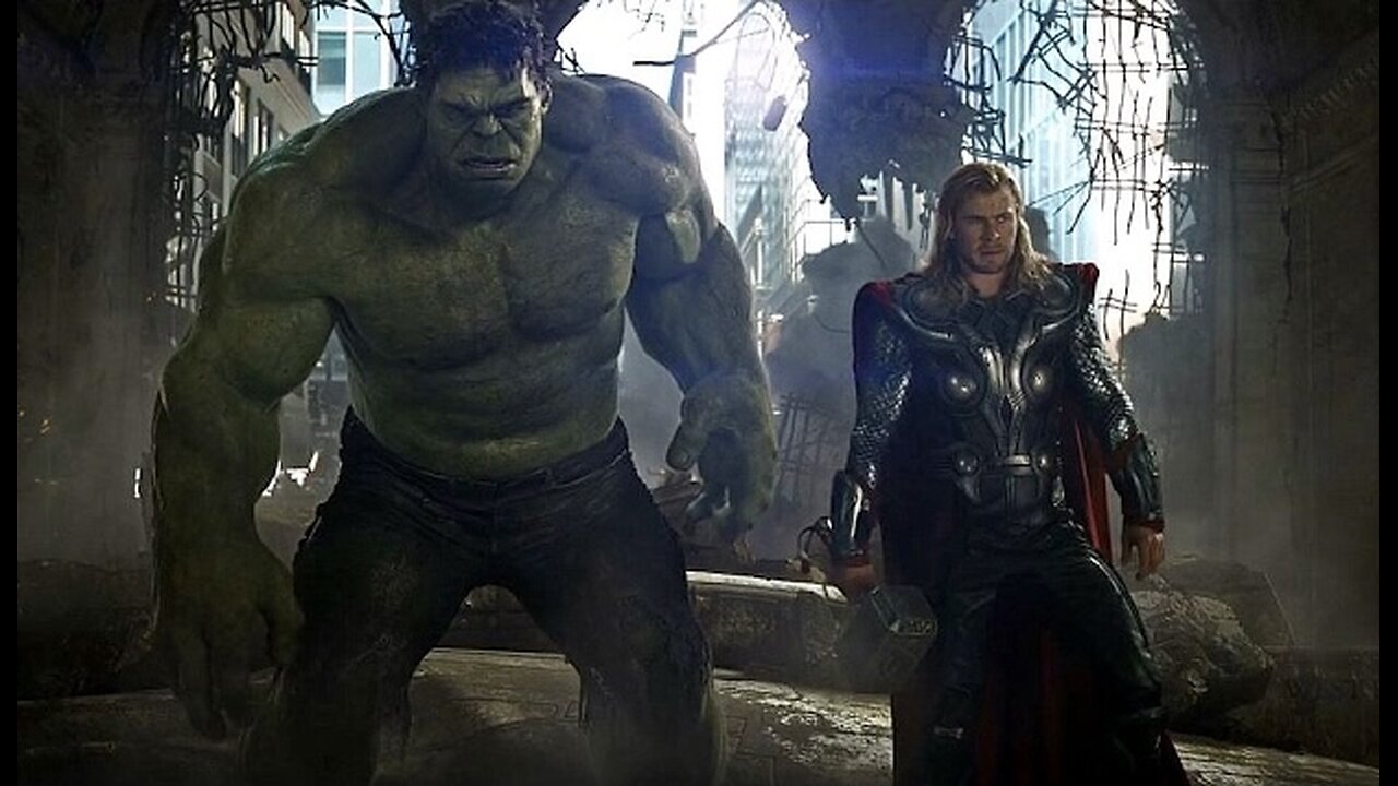 The Avengers (2012) - Avengers vs Chitauri Army - Hulk Punches Thor - Final Battle Scene