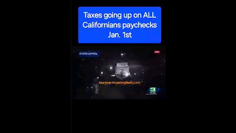 Jan. 1st Tax Increase for ALL Californians 💸