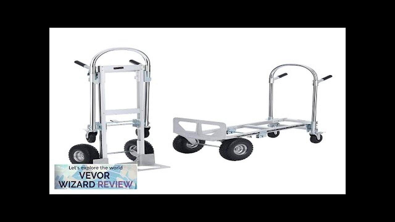 VEVOR Aluminum Folding Hand Truck 2 in 1 Design 1000 lbs Capacity Review